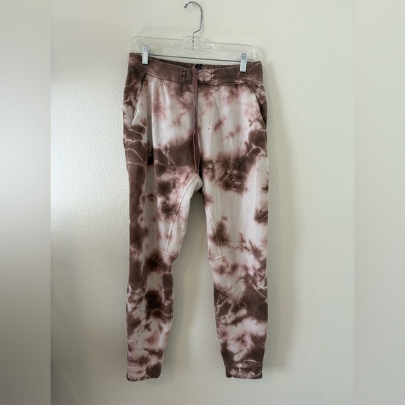 lululemon athletica Brown and White Tie-Dye Joggers ‘40 - Picture 1 of 6